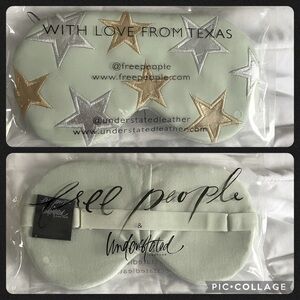 New Vegan super soft leather eye spa mask  “UNDERSTATED LEATHER” “FREE PEOPLE”